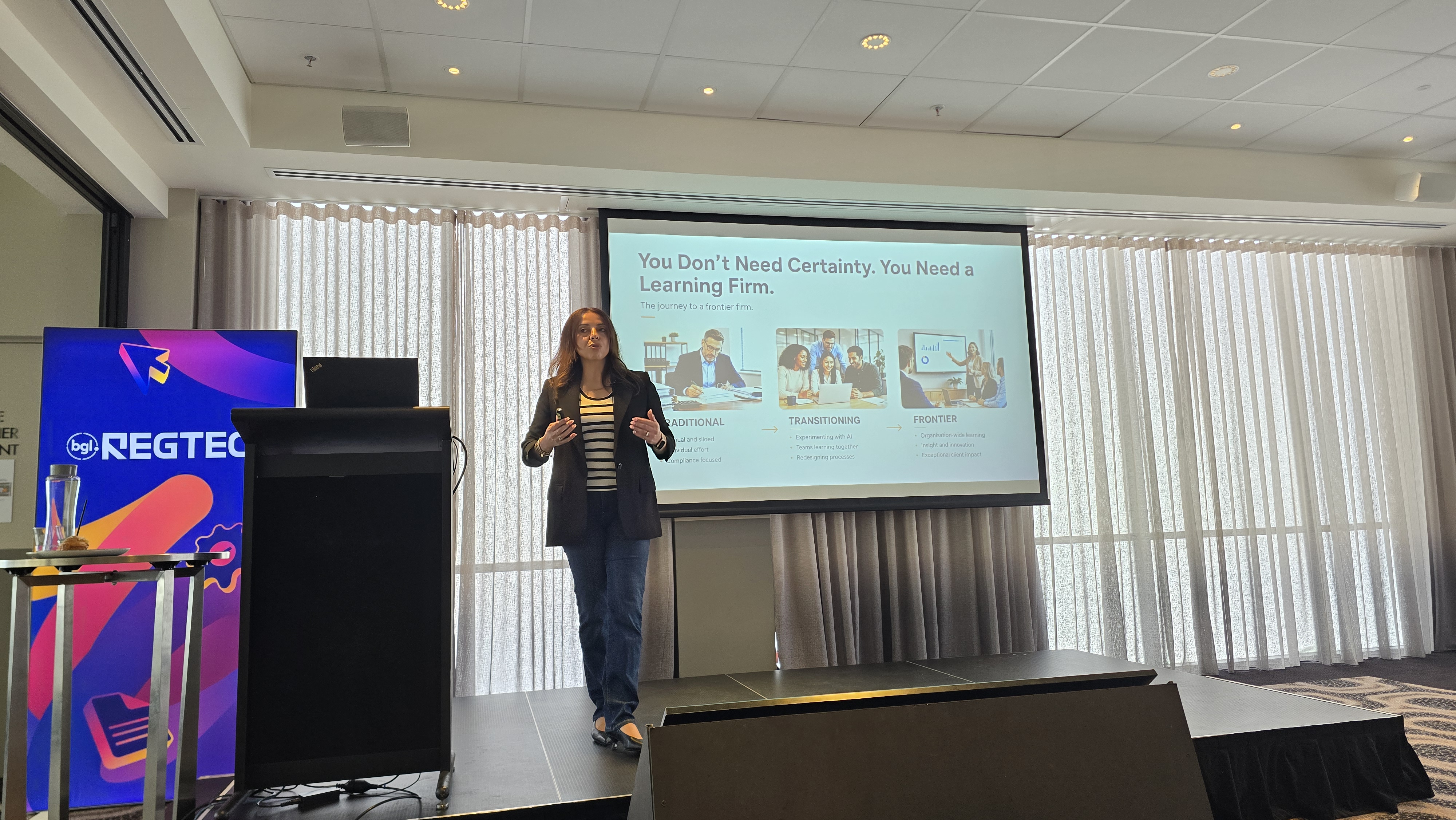 Lielette Calleja presenting at BGL Regtech26