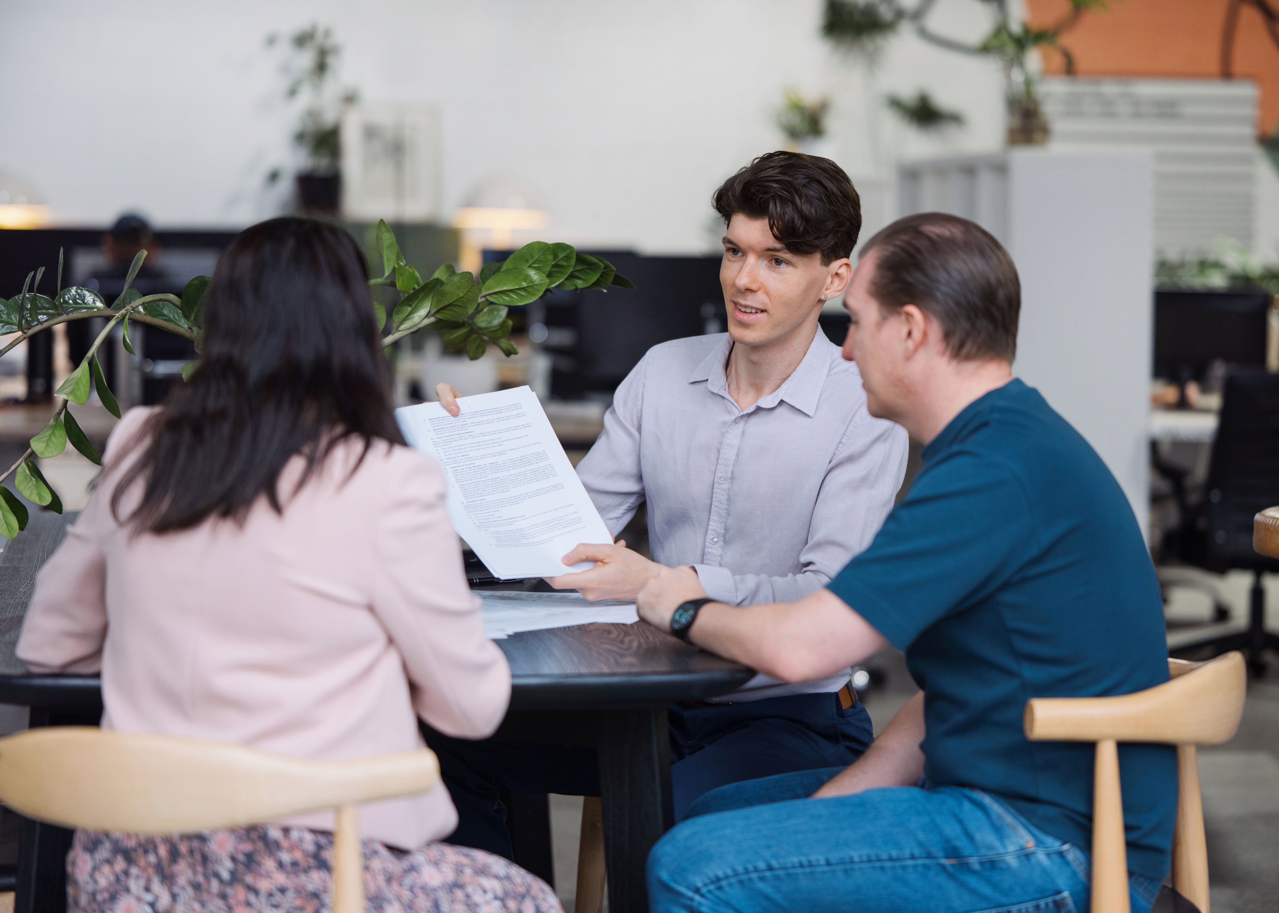 Henri Sackley in annual SMSF meeting with clients